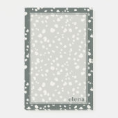 Elegant Lunaria Monogram Personalized Post-it® Notes (Voorkant)