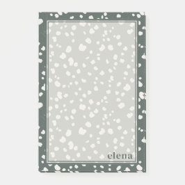 Elegant Lunaria Monogram Personalized Post-it® Notes