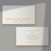 Elegant Lux Professional Zilver Grijs Gradient Visitekaartje