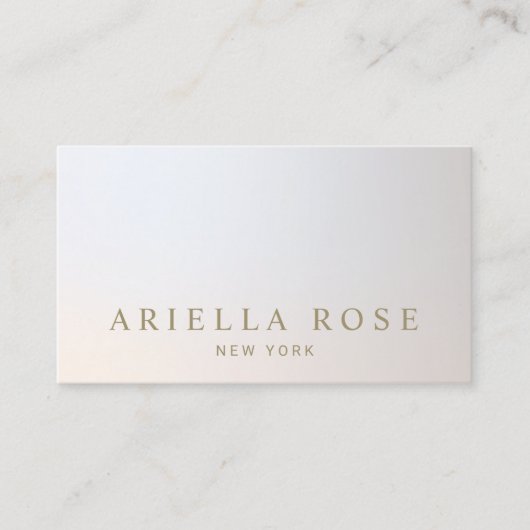 Elegant Lux Professional Zilver Grijs Gradient Visitekaartje (Voorkant)