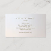 Elegant Lux Professional Zilver Grijs Gradient Visitekaartje (Achterkant)