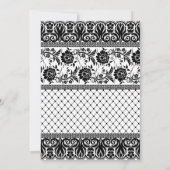 ELEGANT LUXE BLACK LACE DIAMOND KAART (Achterkant)