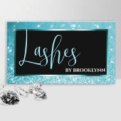 Elegant Luxe Blauwgroen Blauw Ombre Sparkling Glit Visitekaartje