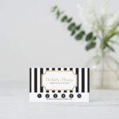 Elegant Luxe Bold Black and White Stripes Loyalty (Staand voorkant)