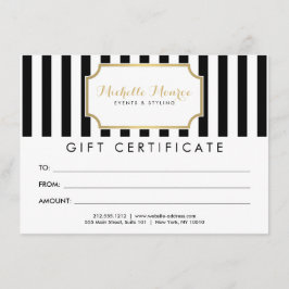 Elegant Luxe Bold Stripes Cadeaucertificaat