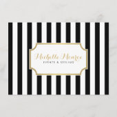 Elegant Luxe Bold Stripes Cadeaucertificaat (Achterkant)
