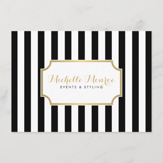 Elegant Luxe Bold Stripes Cadeaucertificaat (Achterkant)