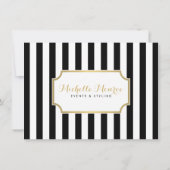 Elegant Luxe Bold Stripes Cadeaucertificaat (Achterkant)