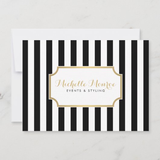 Elegant Luxe Bold Stripes Cadeaucertificaat (Achterkant)