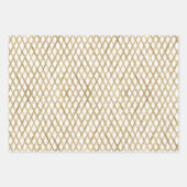 Elegant Luxe  Donker Blauwgroen Goud Folie Fluweel Inpakpapier Vel (Voorkant 3)