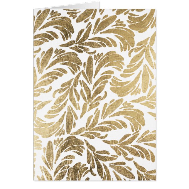 Elegant luxe douane voor goudfolie floral damask (Voorkant)