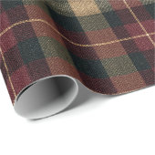 Elegant luxe geruite kerstcadeauverpakkings papier (Rol Hoek)
