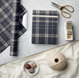 Elegant luxe geruite kerstcadeauverpakkings papier