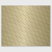 Elegant luxe Gold Striped Wrapping Paper Cadeaupapier (Vlak)
