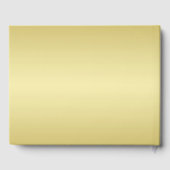 Elegant Luxe Goud  bruiloft Gastenboek (Achterkant)