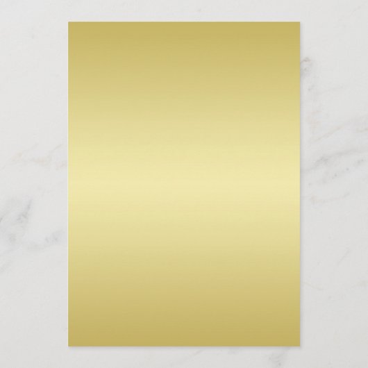 Elegant Luxe Goud  bruiloft Menu (Achterkant)