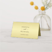 Elegant Luxe Goud  bruiloft Plaatskaartje (Achterkant)