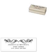 Elegant Luxe Goud  bruiloft Rubberstempel (Gestempeld)