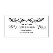 Elegant Luxe Goud  bruiloft Rubberstempel (Afrduk)