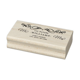 Elegant Luxe Goud bruiloft Rubberstempel