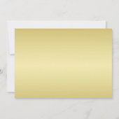 Elegant Luxe Goud  bruiloft Save The Date (Achterkant)