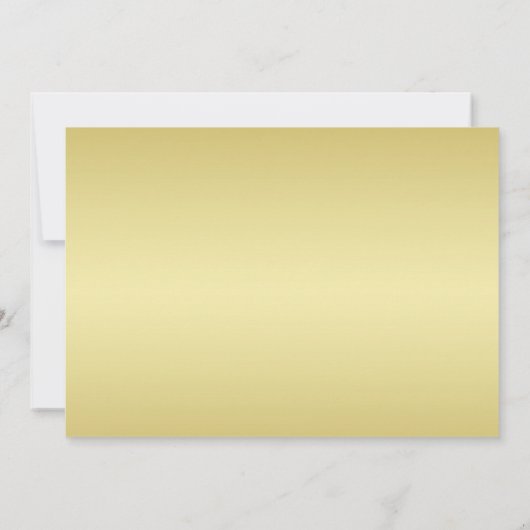 Elegant Luxe Goud  bruiloft Save The Date (Achterkant)