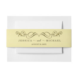 Elegant Luxe Goud bruiloft Uitnodigingen Wikkel