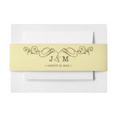 Elegant Luxe Goud bruiloft Uitnodigingen Wikkel (Voorkant Voorbeeld)