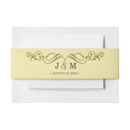 Elegant Luxe Goud bruiloft Uitnodigingen Wikkel