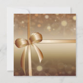 Elegant, luxe, goud, glanzend, vakantie kaart (Achterkant)