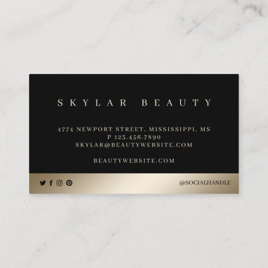 Elegant Luxe Goud Zwart Loyalty Love Rewards (Achterkant)