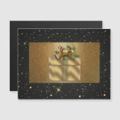Elegant, Luxe, Gouden glitter, Kerstbox (Voorkant / Achterkant)