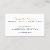 Elegant Luxe Grey Event Stylist Visitekaartje (Achterkant)