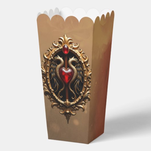 Elegant luxe hart embleem. bedankdoosjes (Achterkant)