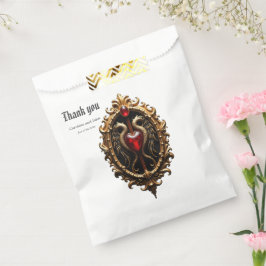 Elegant luxe hart embleem bedankzakje