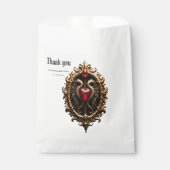 Elegant luxe hart embleem bedankzakje (Voorkant)