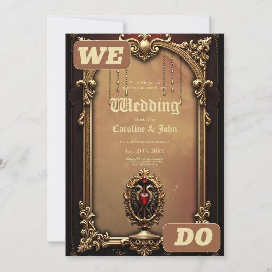 Elegant luxe hart embleem. kaart (Voorkant)