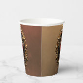 Elegant luxe hart embleem. papieren bekers (Rechts)
