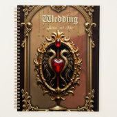 Elegant luxe hart embleem. planner (Voorkant)