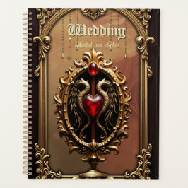 Elegant luxe hart embleem. planner
