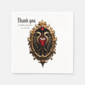 Elegant luxe hart embleem. servet (Voorkant)