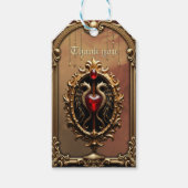 Elegant luxe hartembleem cadeaulabel (Voorkant)