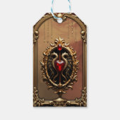 Elegant luxe hartembleem cadeaulabel (Achterkant)