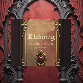 Elegant luxe hartembleem.  gastenboek