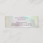 Elegant luxe holografisch goudhart klantenkaartje (Achterkant)