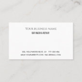 Elegant luxe logo klantenkaartje (Achterkant)