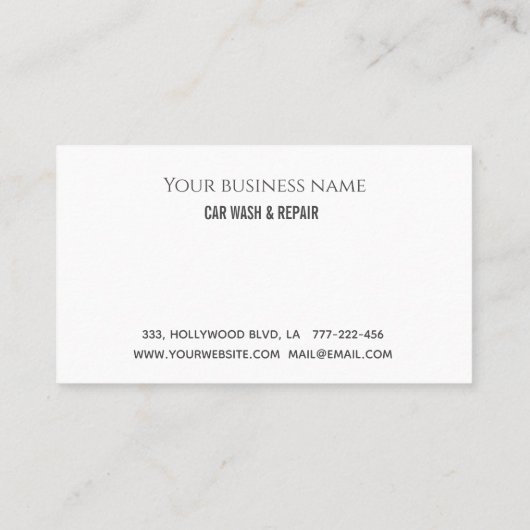 Elegant luxe logo klantenkaartje (Achterkant)