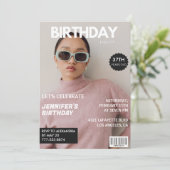 Elegant Luxe Magazine Foto 37e verjaardag Kaart (Staand voorkant)