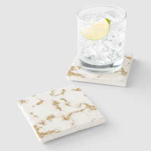 Elegant luxe Marble Gold koninklijk ontwerp Stenen Onderzetter
