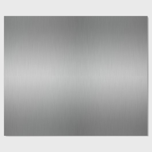 Elegant Luxe Metallic Zilver Grijs Cadeaupapier (Vlak)